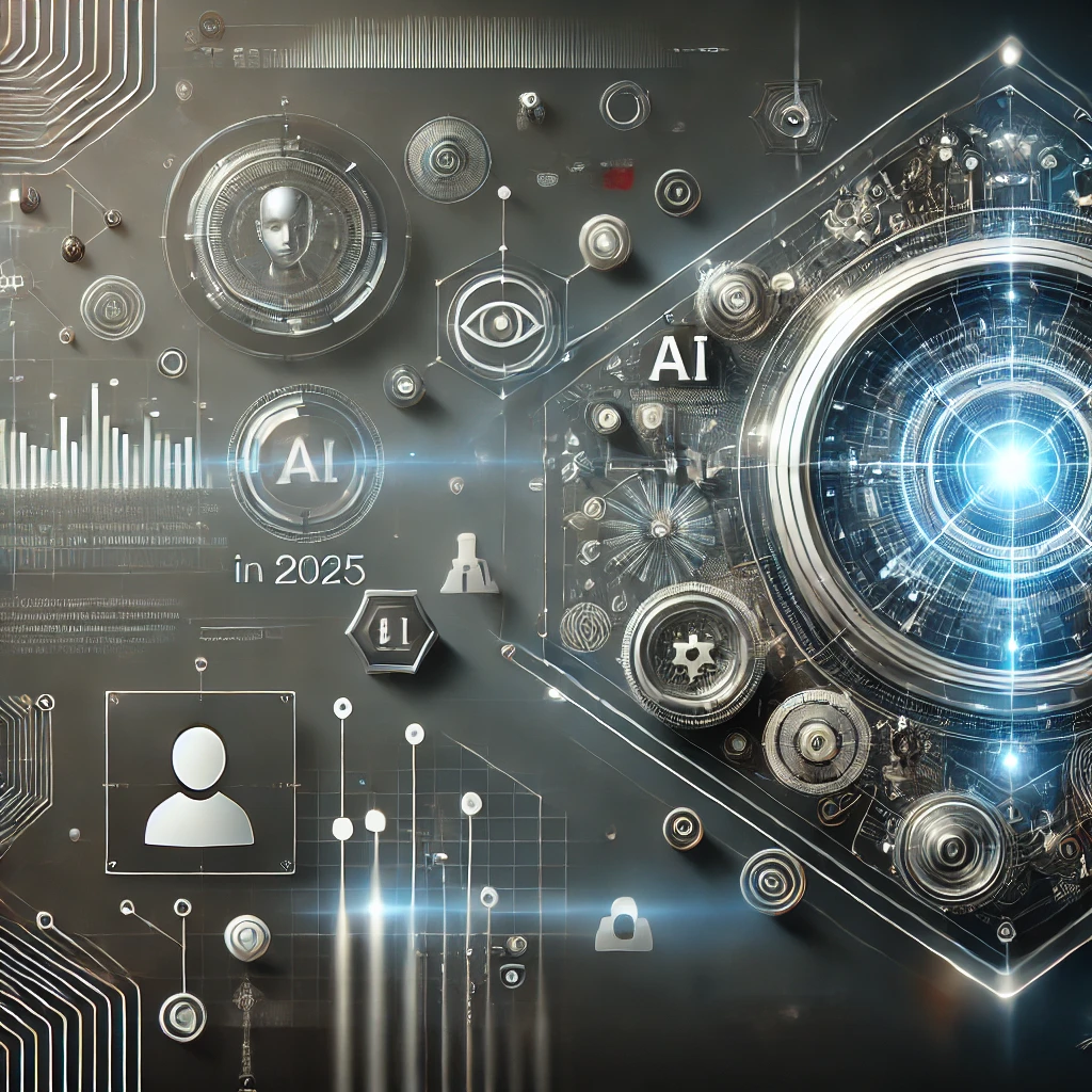 DALL·E 2025-03-23 20.19.04 - An elegant and modern blog header image for a tech article titled 'Top 7 AI Tools You Should Be Using in 2025'. The image should include futuristic el